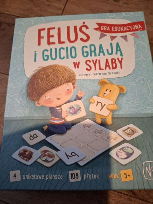 Feluś i Gucio grają w sylaby, nauka czytania