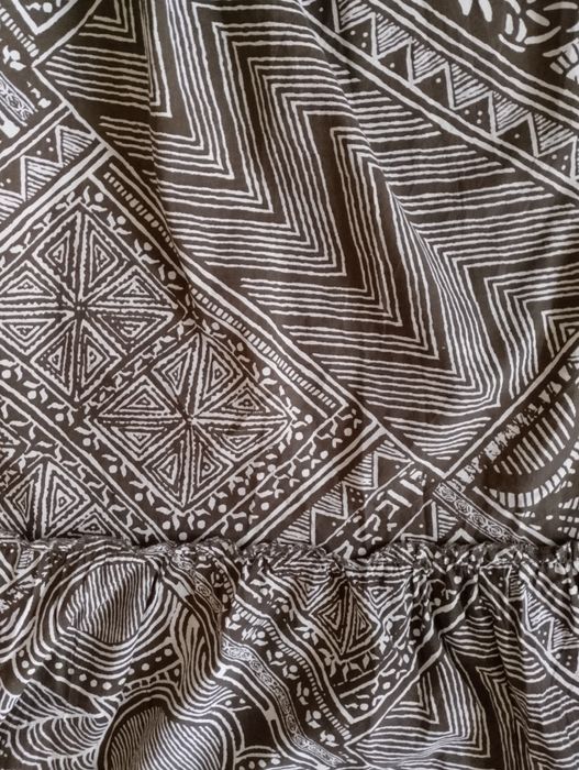 Letnia długa sukienka maxi boho etno vintage rozmiar M