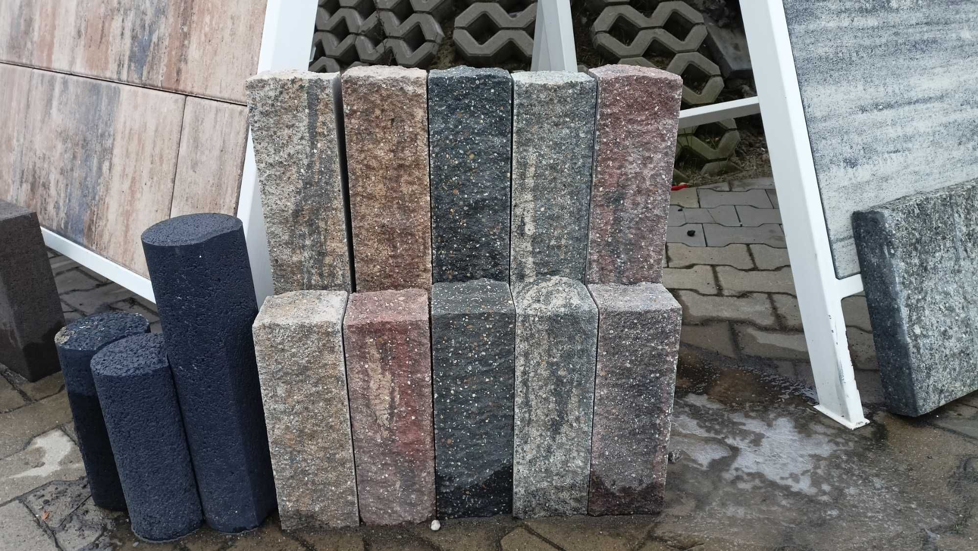 Palisada łupana 20,30,56,60 cm - taras, schody - JONIEC - KURIER,