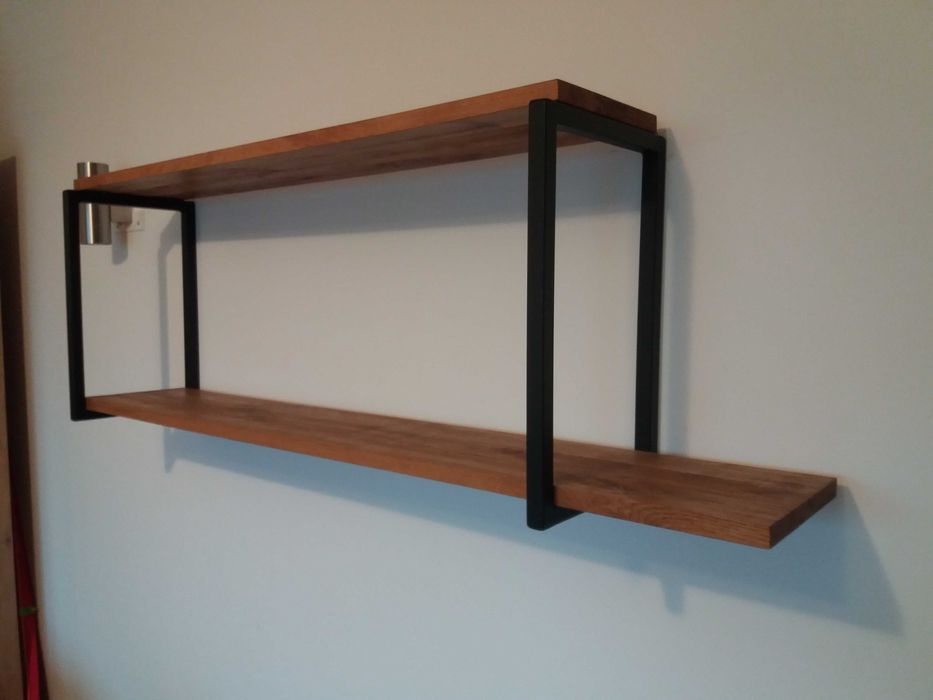 Półka ścienna w stylu loft / "industrial"
