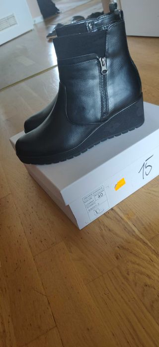 Czarne botki r40 nowe