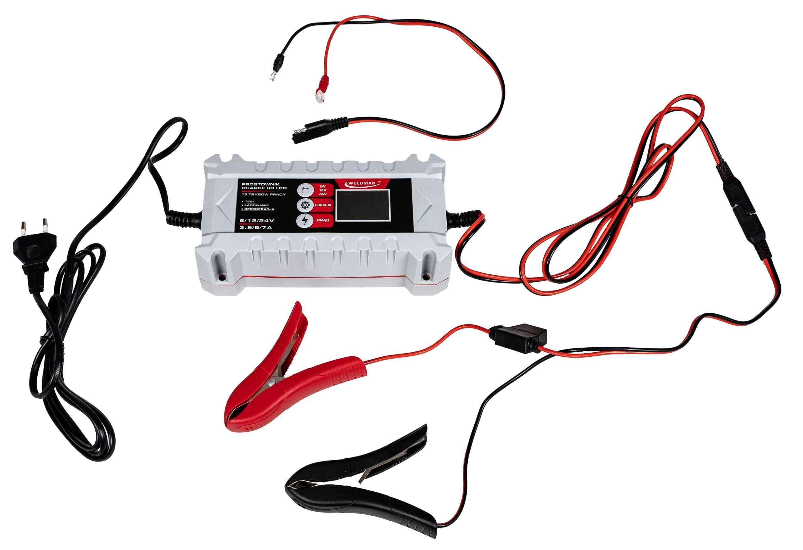 Prostownik Inteligentny WELDMAN CHARGE 80 LCD