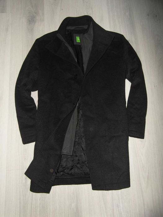 Hugo Boss Original Wool & Cashmere Płaszcz Męski kurtka Wełna 52 BDB