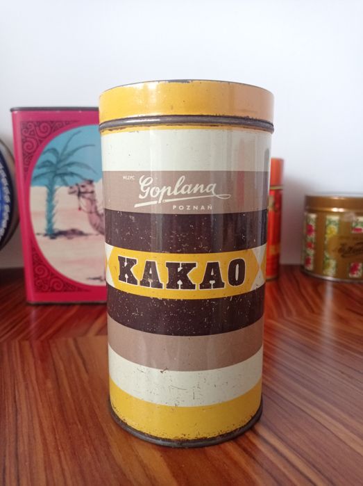 Stara PUSZKA Kakao GOPLANA Poznań 1971 prawdziwy PRL