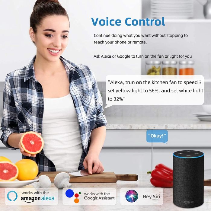 Inteligentna lampa sufitowa LED Horevo z pilotem, 24W, czarna