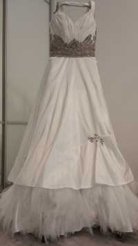 Suknia ślubna do ślubu z tiulem kryształki Swarovskiego Swarovski M-ka
