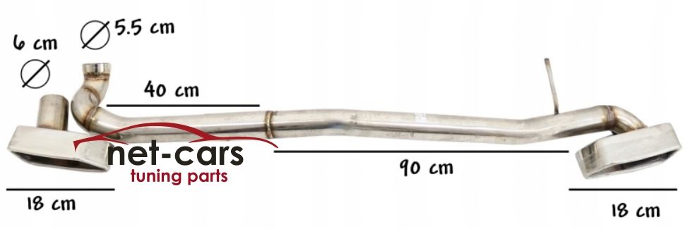 Układ wydechowy końcówki + dyfuzor BMW F10 M Pakiet