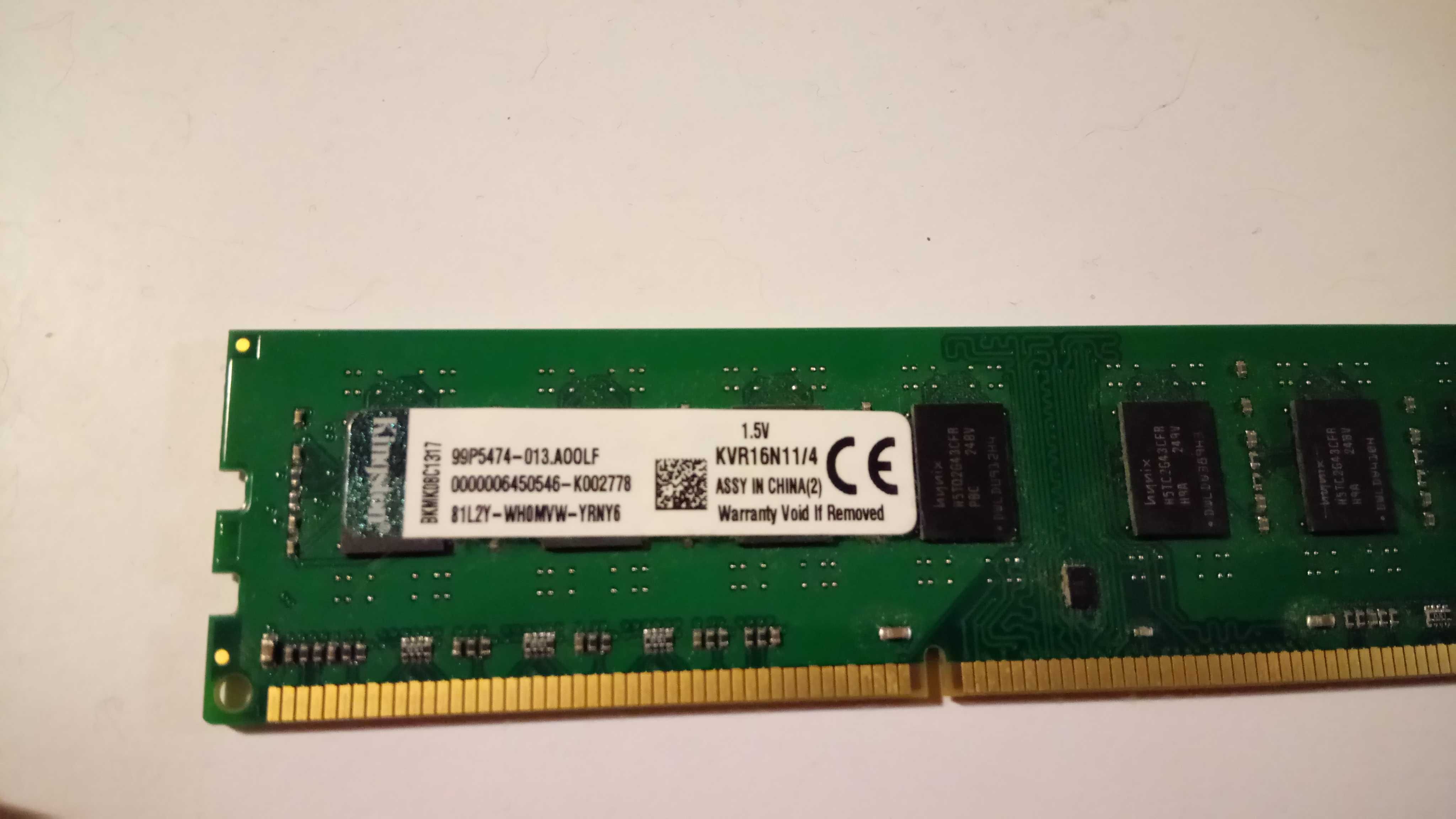 Память ОЗУ для ПК Kingston DDR3 4Гб 1600 для AMD