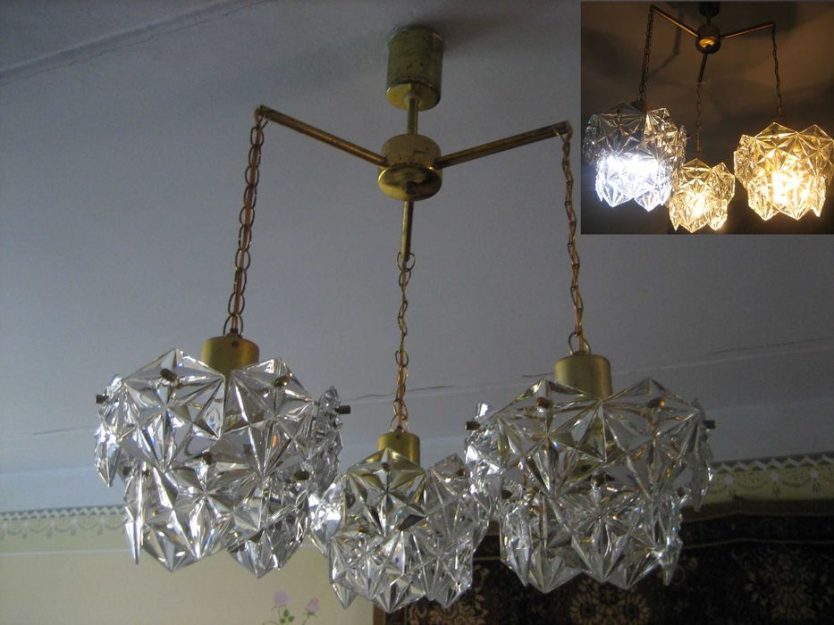 Люстра хрустальная СССР 60х годов. В хорошем состоянии.