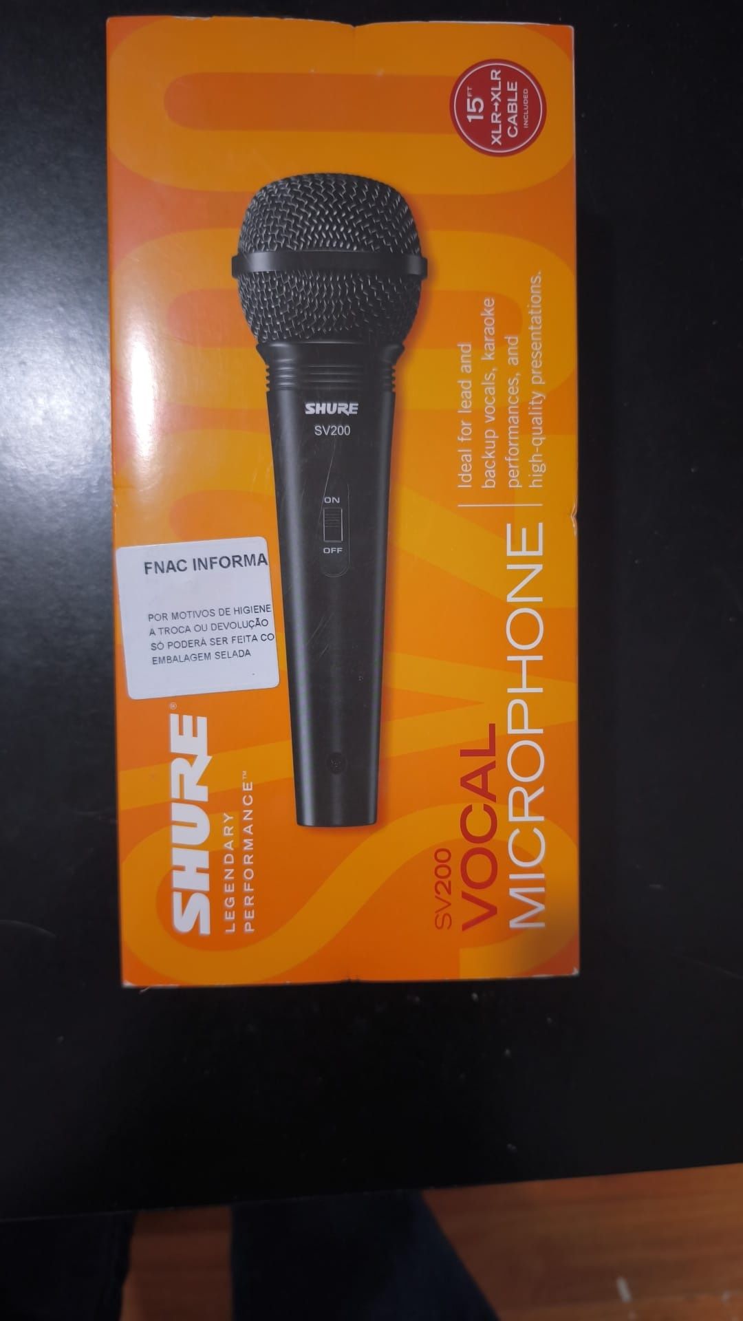 Microfone SHURE Novo