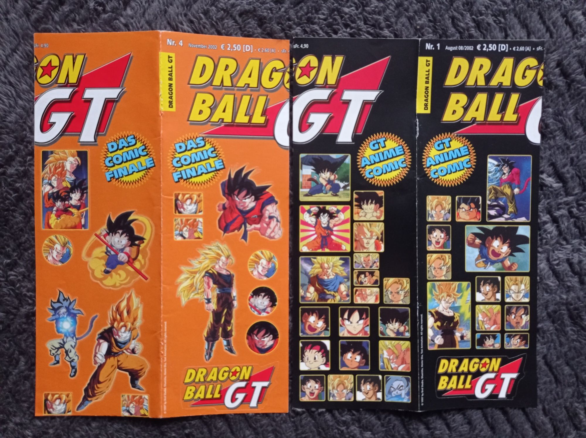 Naklejki z magazynu Carlsen Comics Dragon Ball