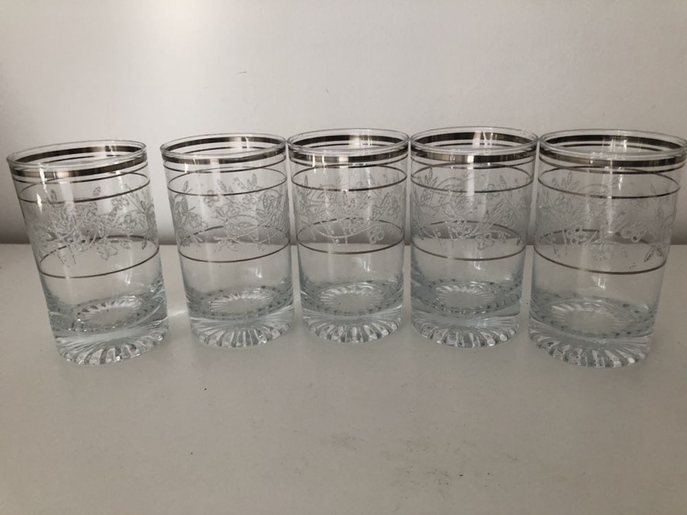 Komplet zestaw 5 szklanek nasyp grube dno szklanka szklanki