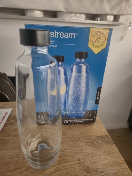 3 szklane butelki Soda Stream Duo NOWE