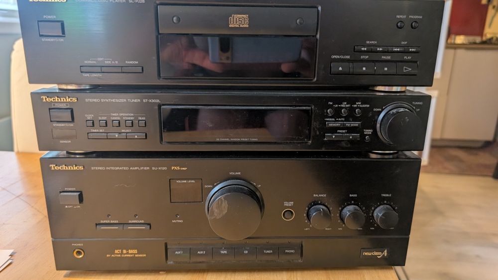 Technics wieża CD tuner amplituner + gratis