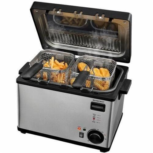 Подвійна фритюрниця SilverCrest® SEF3 2000 B1 4л (2+2) Germany