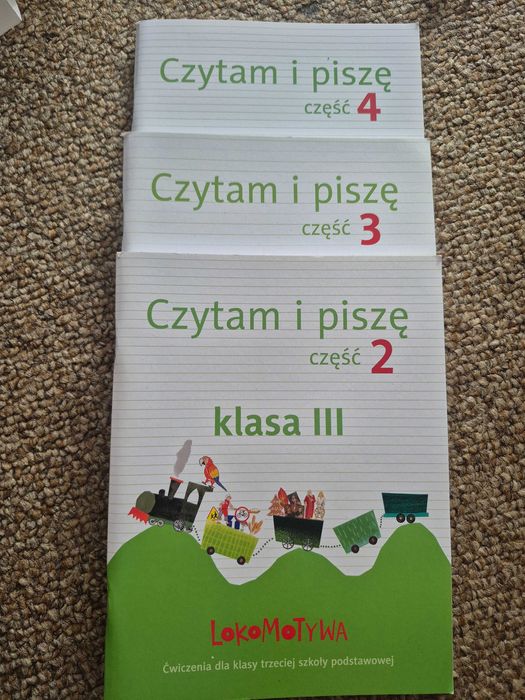 Czytam i piszę klasa 3 lokomotywa, część 2, 3 i 4, nowe
