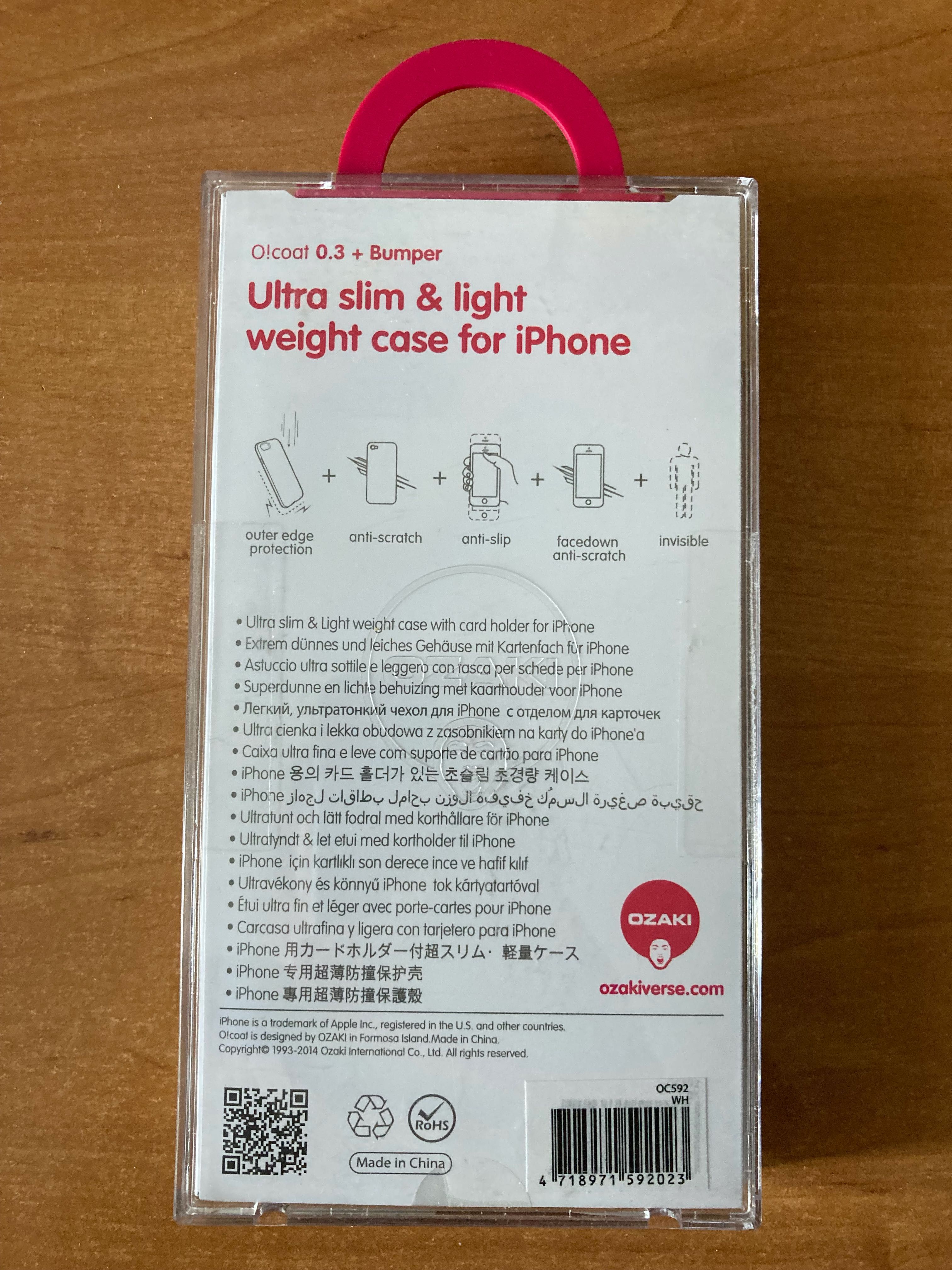 Чехол iPhone 6 Plus / 6S Plus OZAKI O!Coat 0.3 + Bumper (OC592WH)