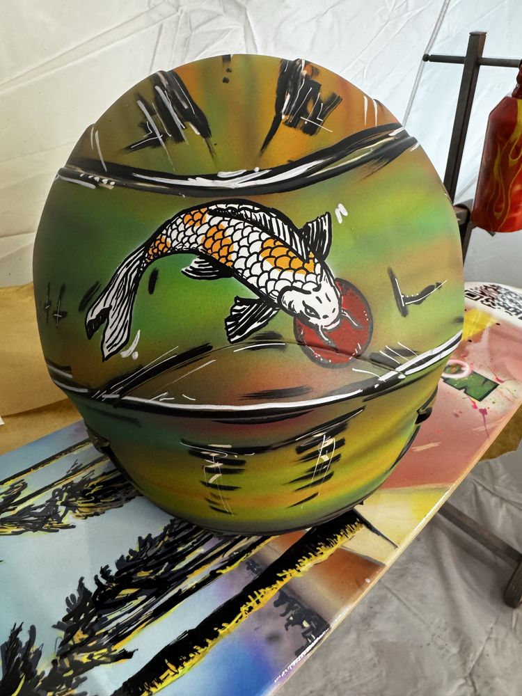 Artystyczne malowanie aerografem aerografia airbrush custom painting