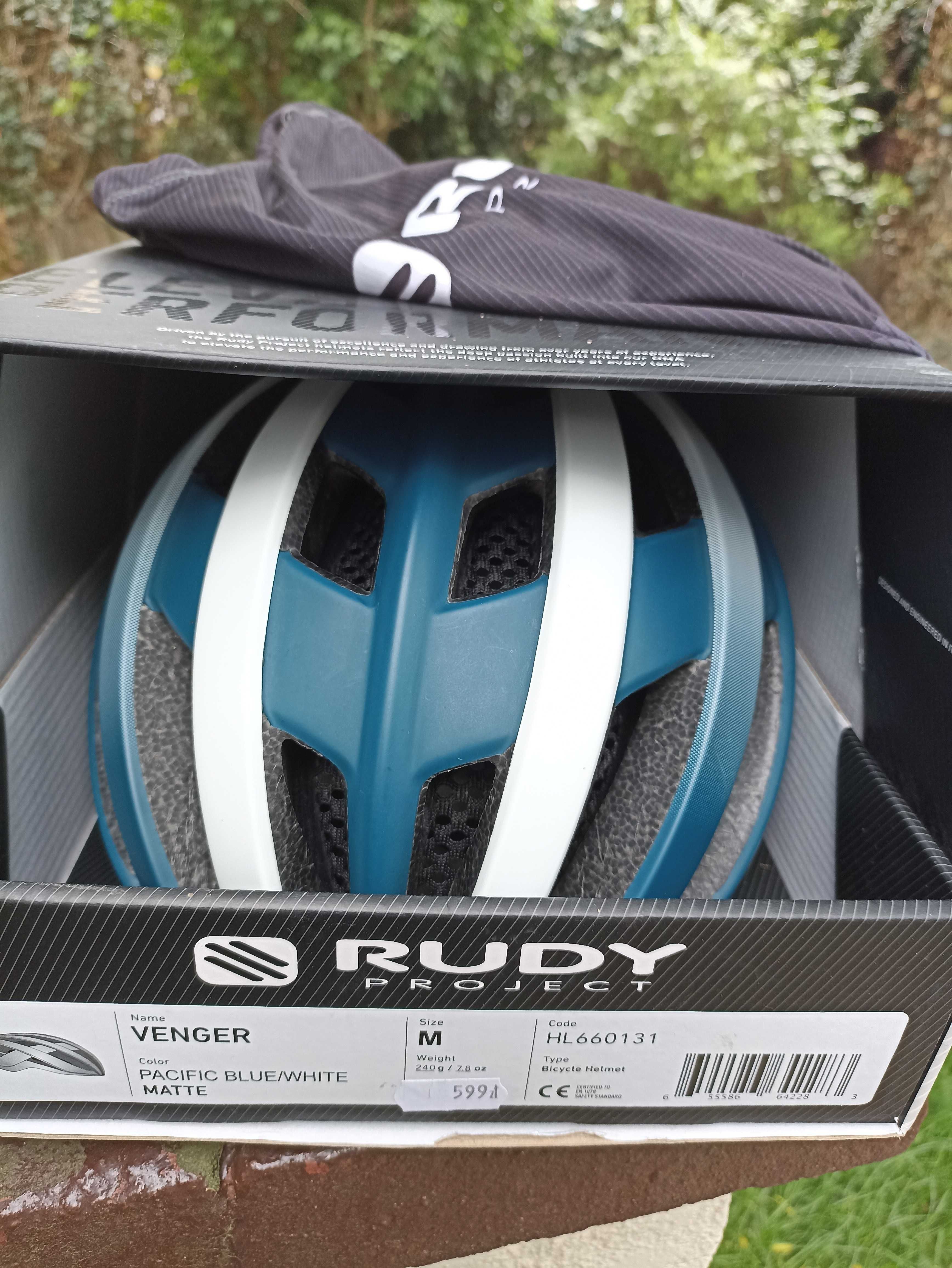 Kask Rudy Project Venger Pacific Blue-White roz M