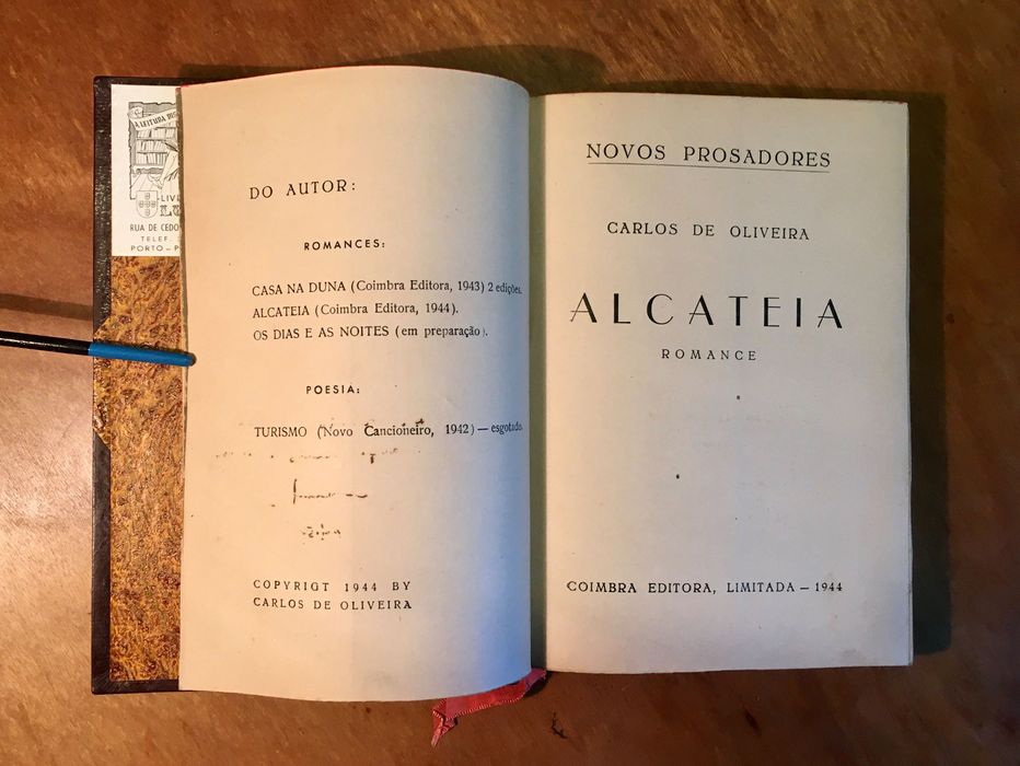 CARLOS de OLIVEIRA - 1a edição - Alcateia (1944)