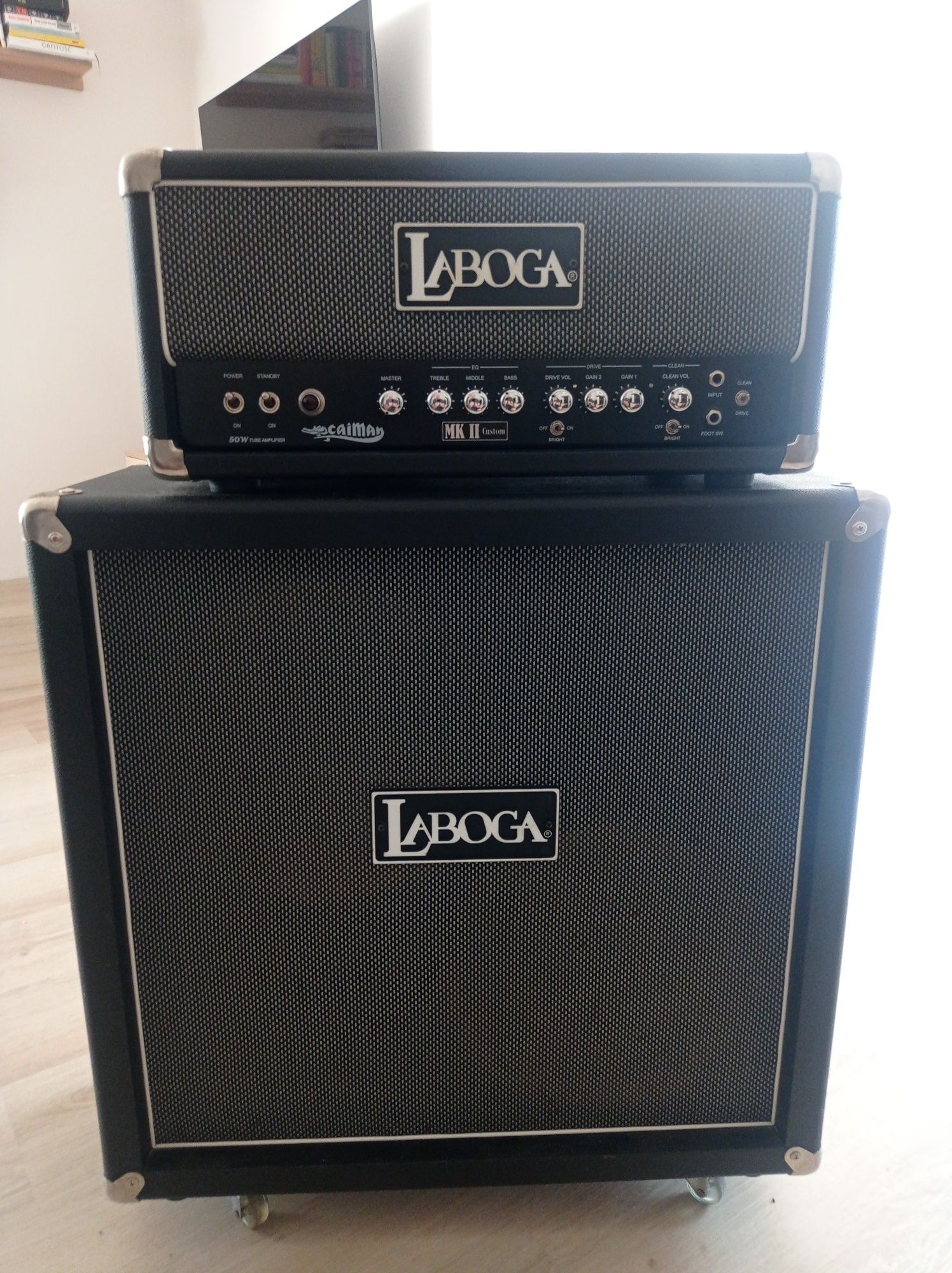 Wzmacniacz gitarowy Laboga caiman+kolumna 2x12