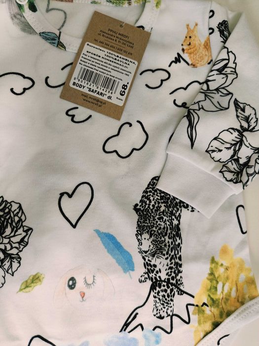 Body Niemowlęce MROFI - Safari rozmiar 74 cm