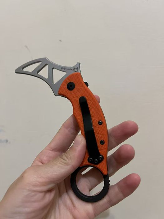 lâmina sem corte (legal). Treinador de Karambit Fox Doug Marcaida