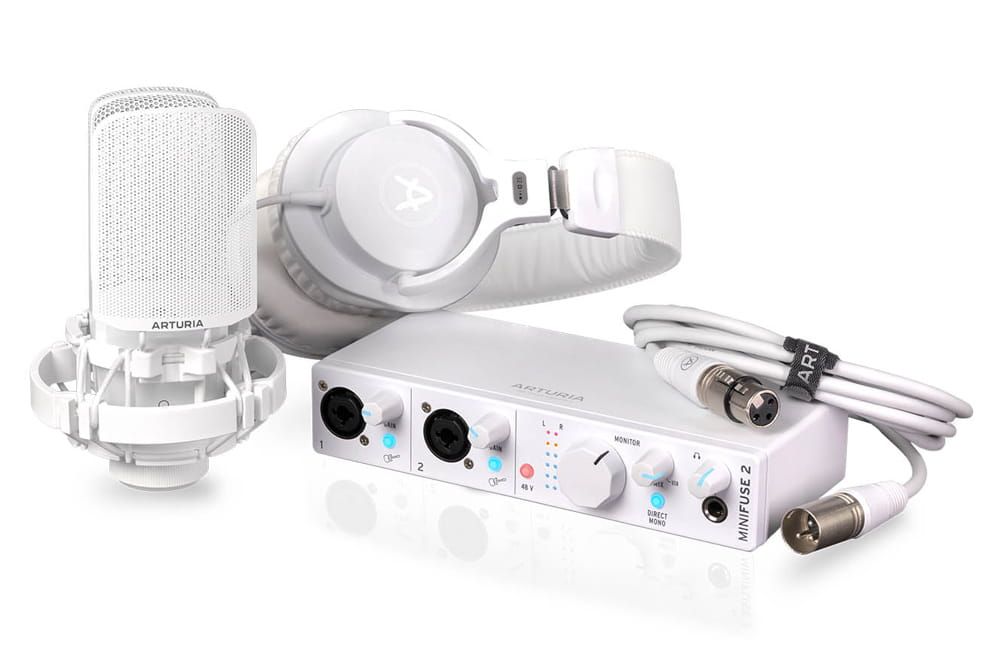 Arturia MiniFuse Recording Pack White – zestaw do home recordingu
