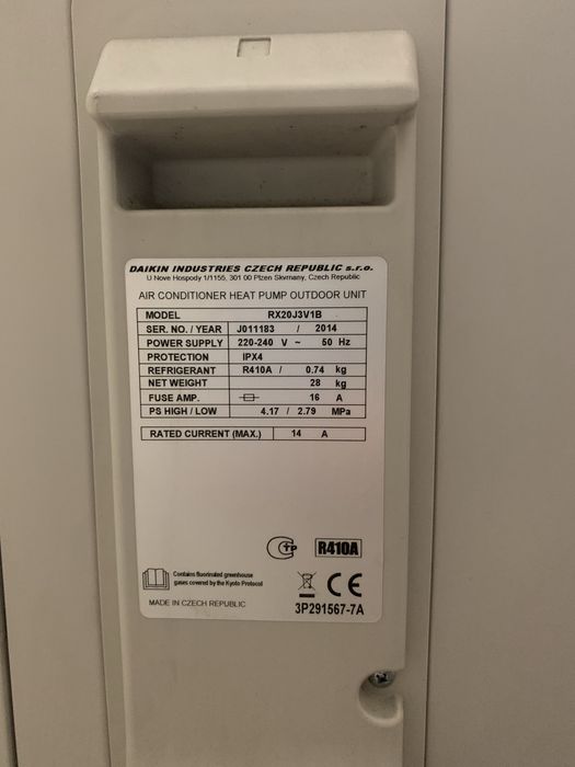 Кондиціонер Daikin FTX20j2V1B на запчастини