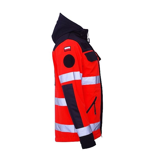 Kurtka ratownicza Softshell PRM-23 FLUO North-Wind z kompletem emblema