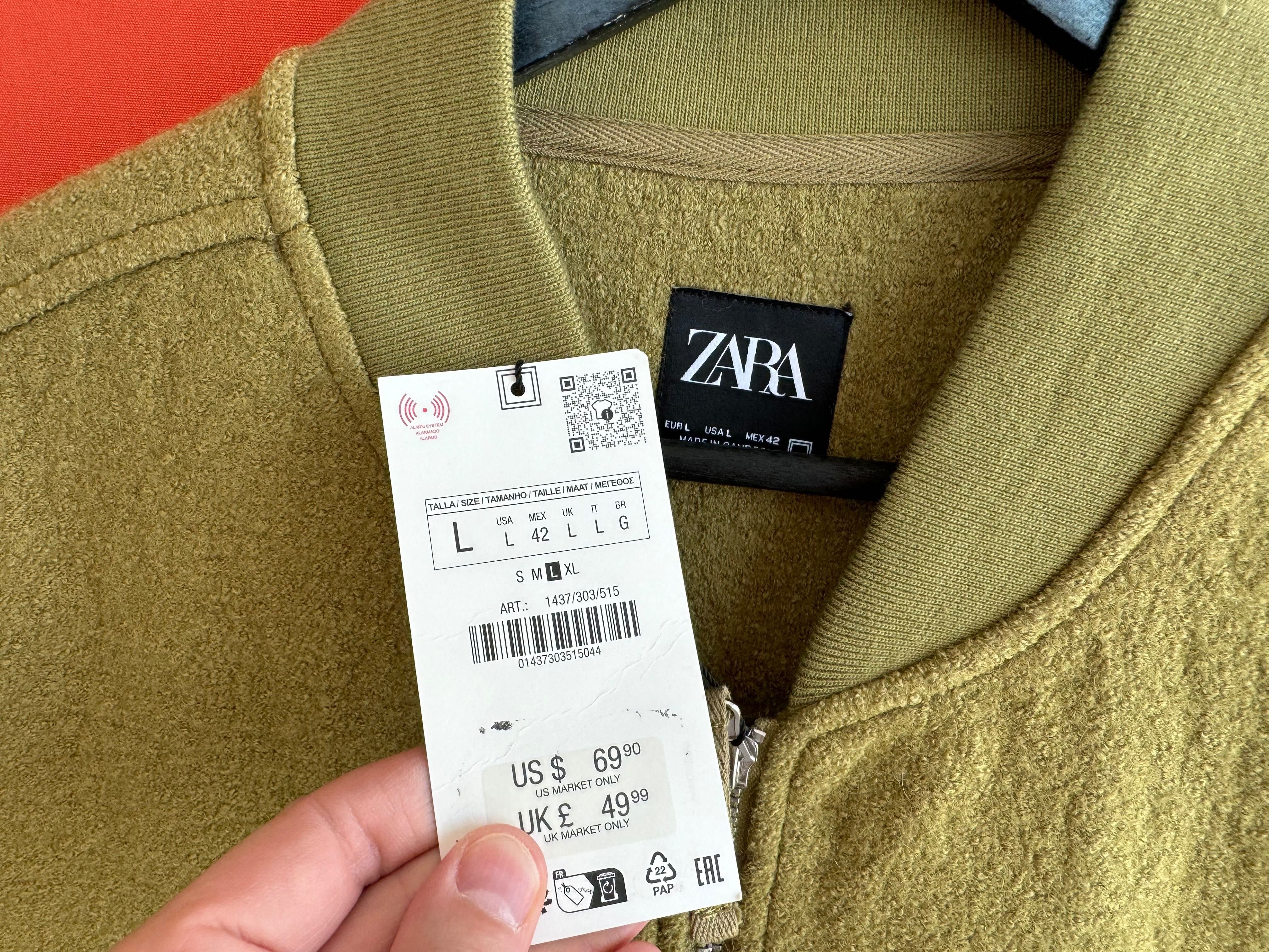Zara Оригінал чоловіча шерстяна вовняна жилетка безрукавка розмір L