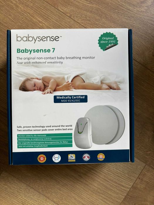 Babysense 7 monitor oddechu z gwarancją do lipca 2026, Super Stan