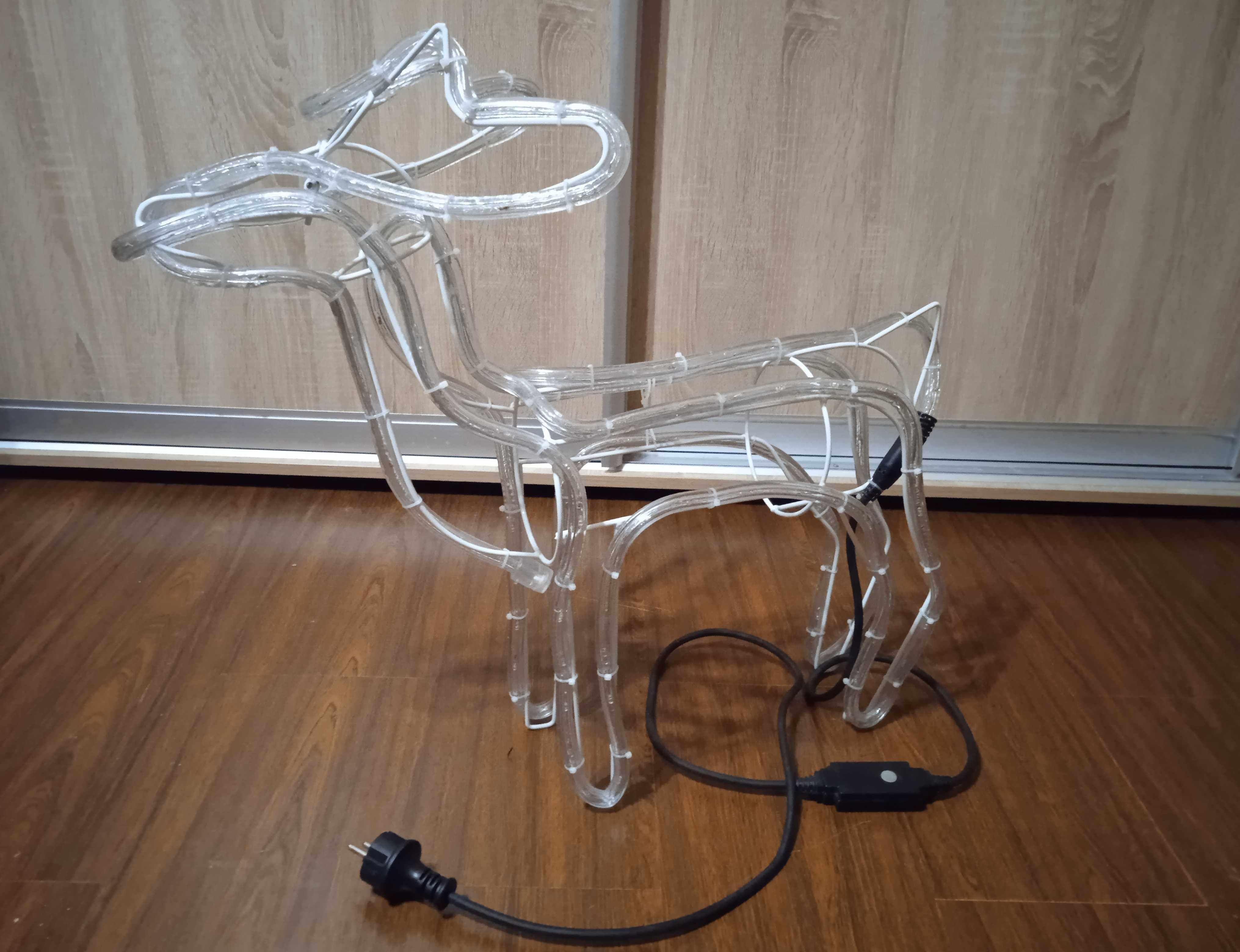 Новогодняя 3D фигурка светодиодный олень