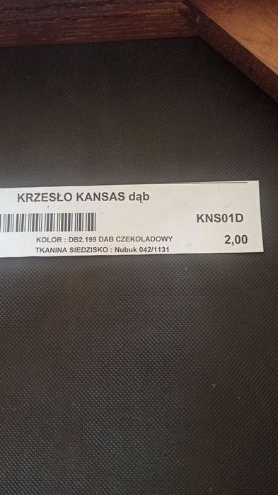 Krzesło Kansas dąb czekoladowy