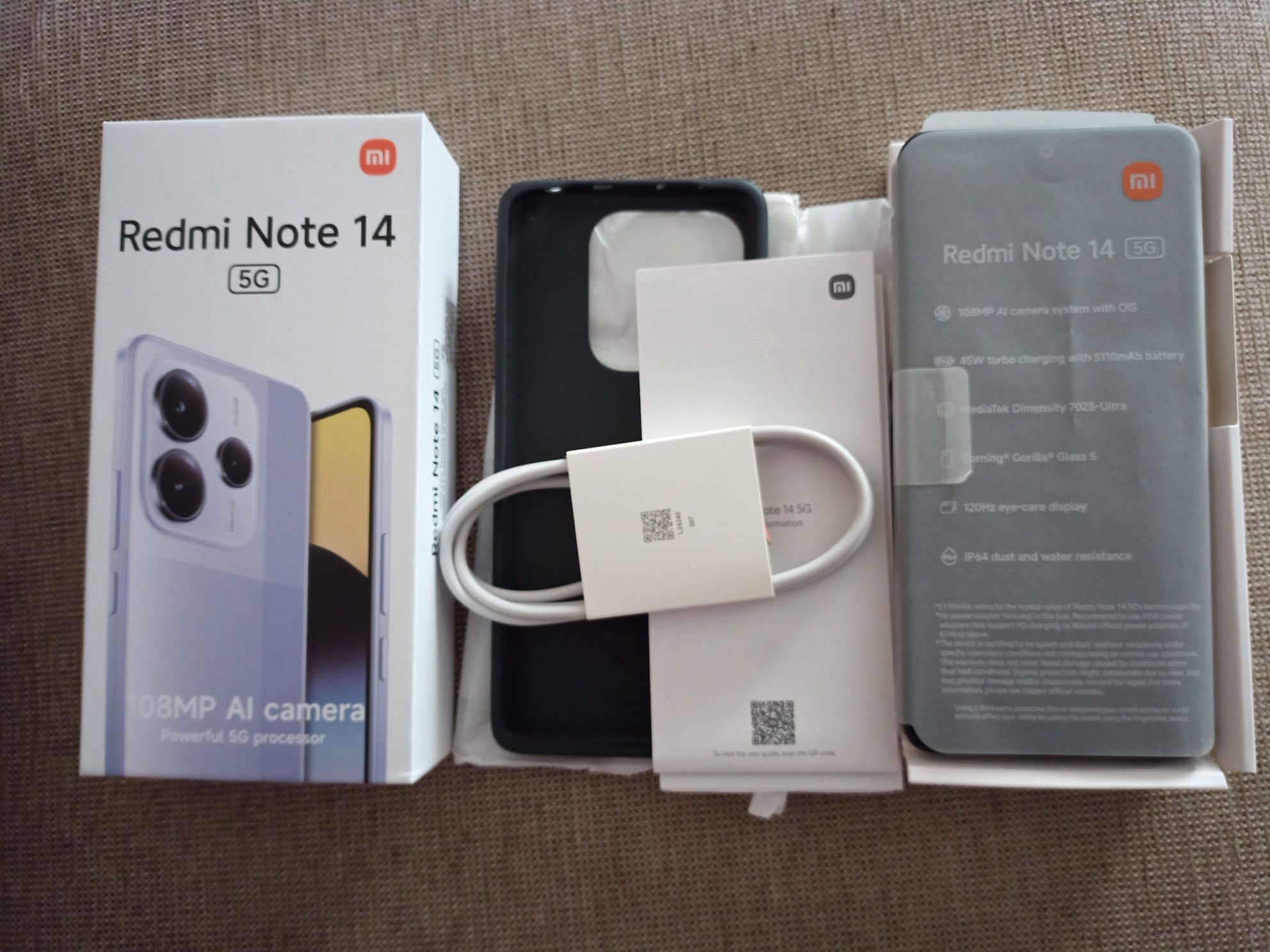 Xiaomi Redmi Note 14 5G, 8 RAM x256 memória