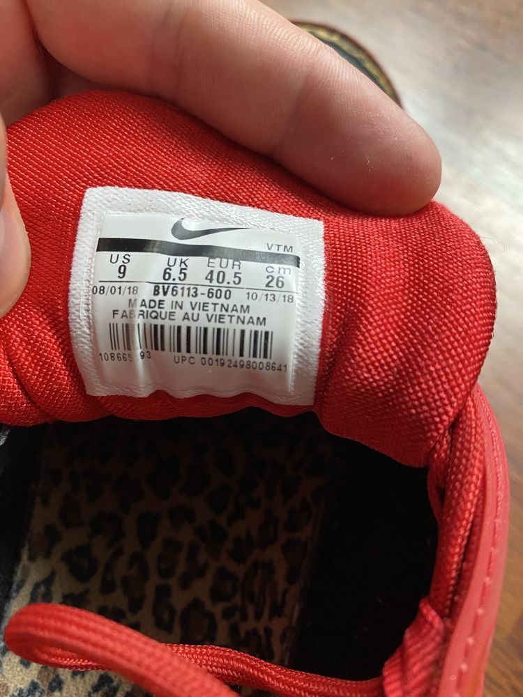 Nike Air Max 97 "Leopard Print" Red Black BV6113-600 Women's кроссовки