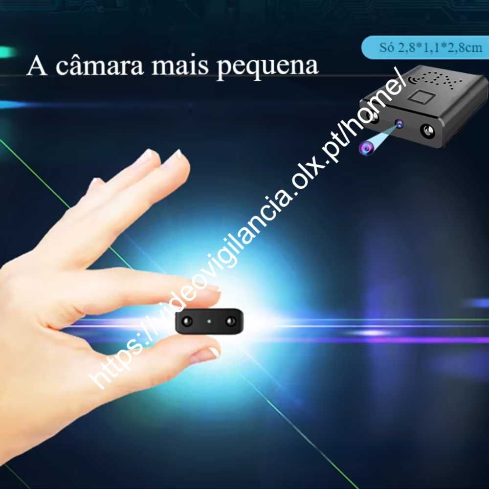 Micro Câmara Espia S/FIOS ‼️ Visão Noturna FullHD ‼️ Deteção Movimento