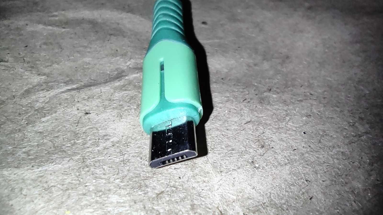 Шнур 25см с подсветкой micro USB на USB