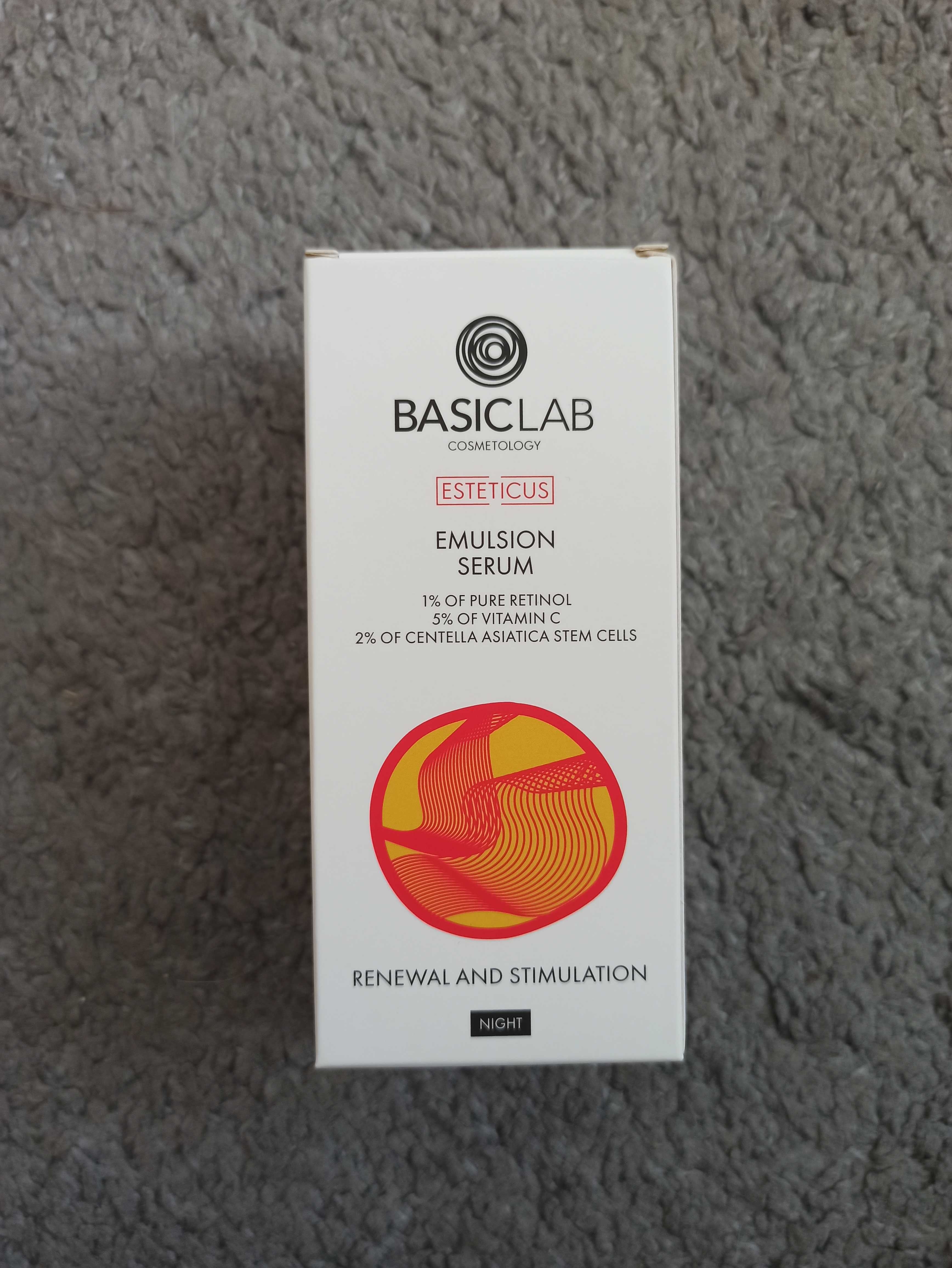 Nowe serum Basiclab 1% retinol witamina c komórki macierzyste