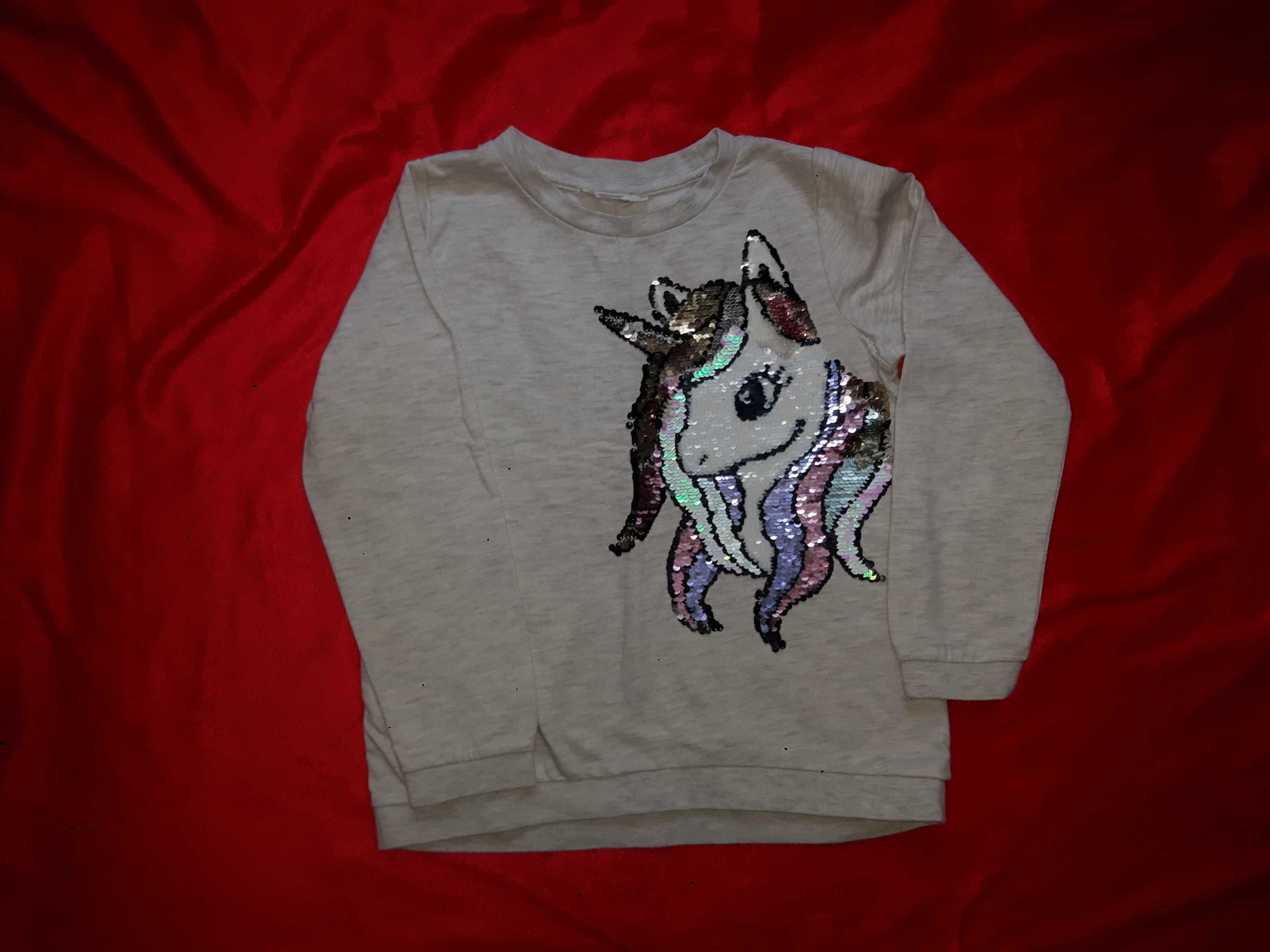 Bluza z jednorozcem r.122/128