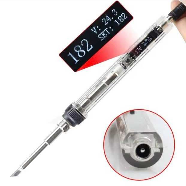 Паяльник на жалах T12 (12-24v) два новых жала в комплекте