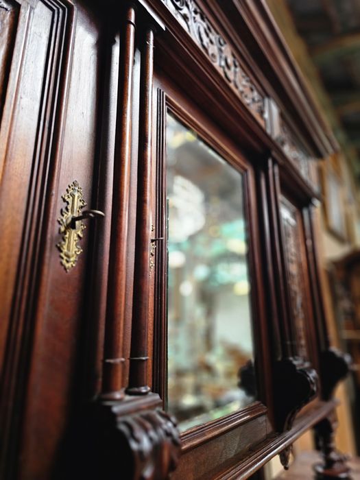 Zabytkowy kredens kredensy eklektyczne para 2 szt #1556 Stylowy Węgrów