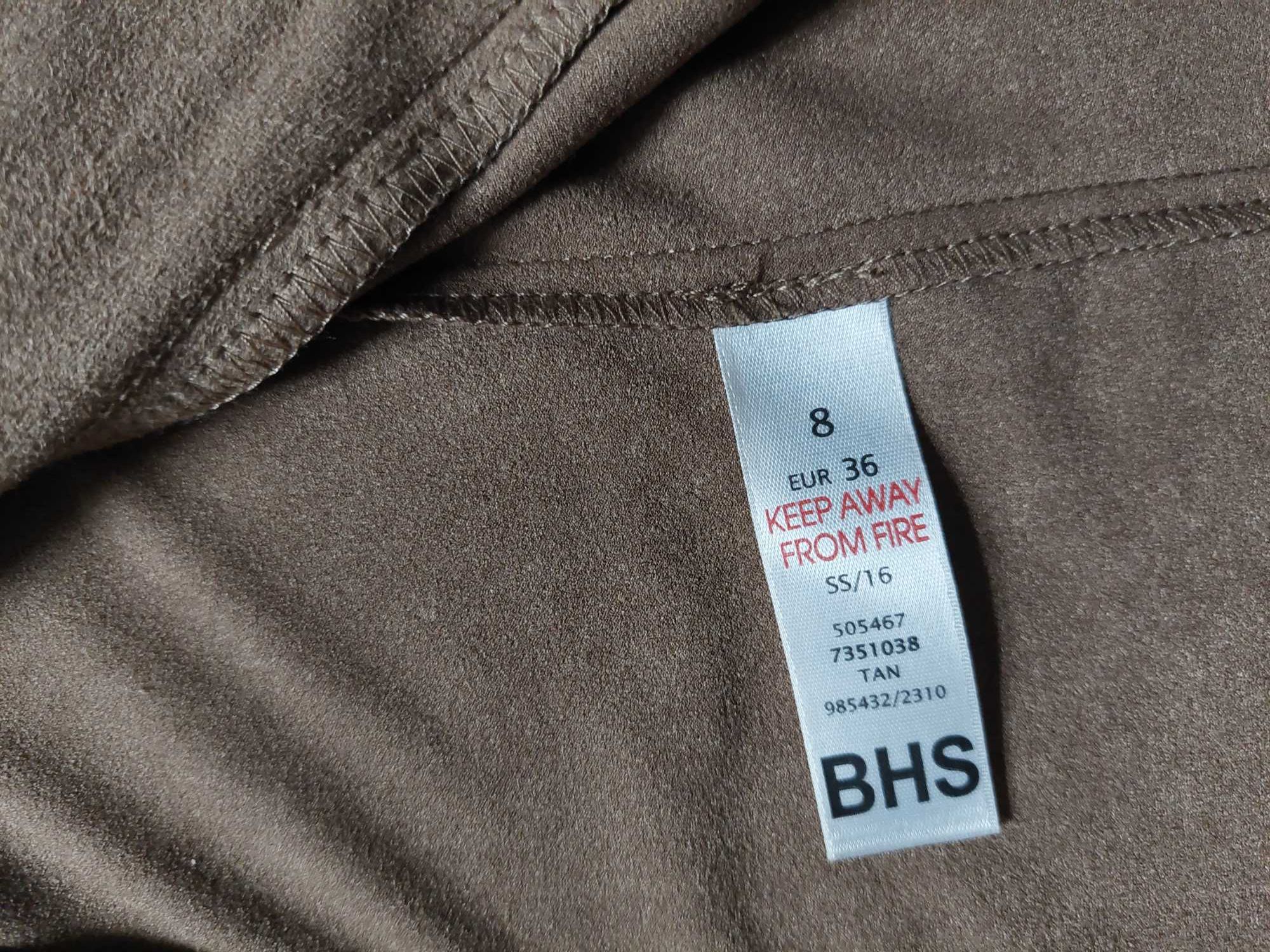 Nowa marynarka Authentic 36 S żakiet narzutka bolerko camel rękaw 3/4