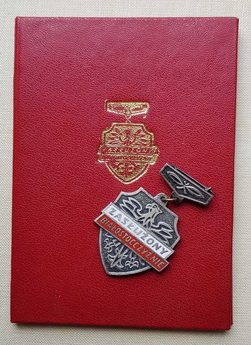 Odznaka Zasłużony Białostocczyźnie z legitymacją