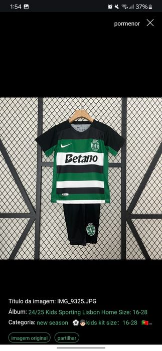 Kits de equipamento de futebol para crianças