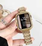 Металевий браслет з чохлом для годинника Apple Watch 7/8 41mm, Gold