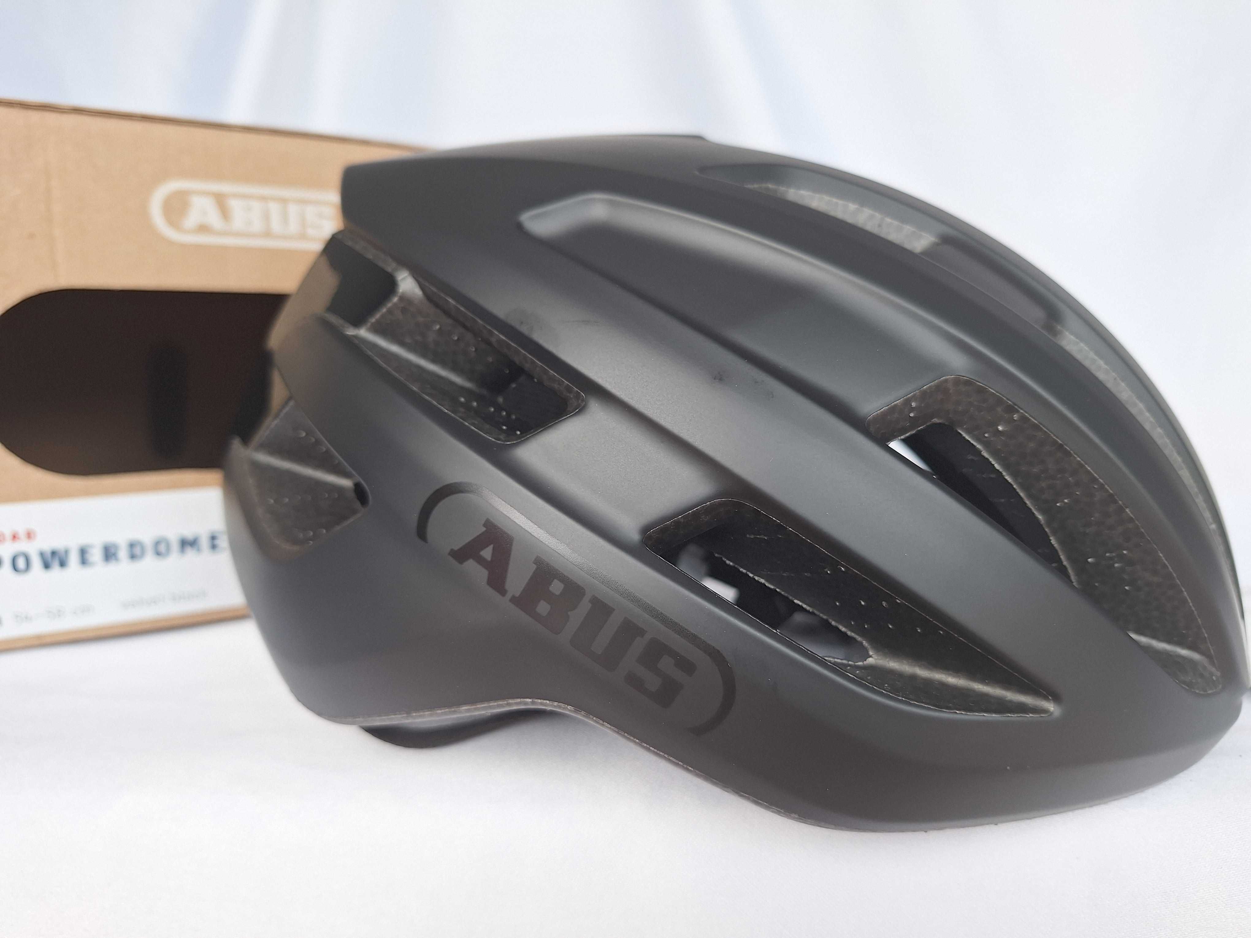 Kask rowerowy Abus Powerdome Velvet Black M 54-58cm