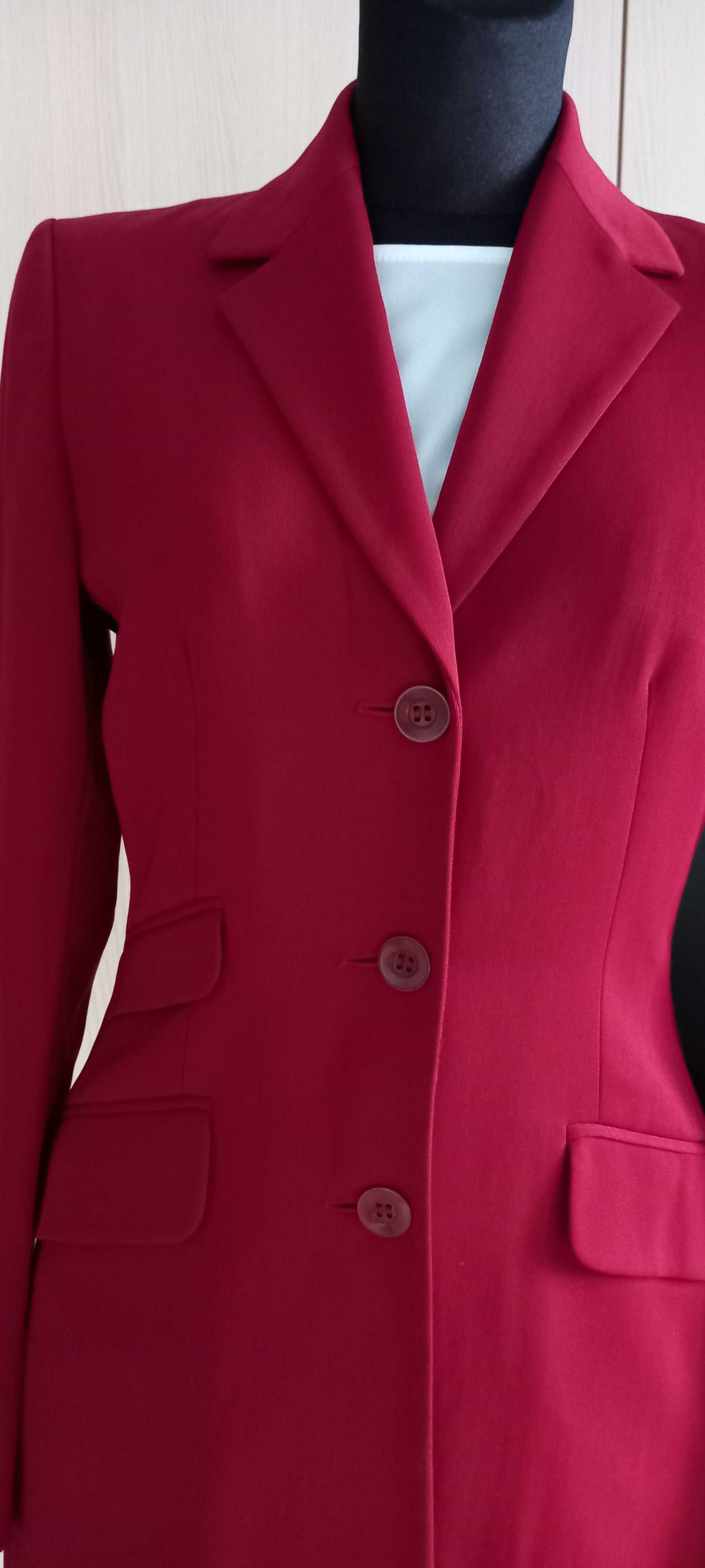 Jasper Conran 100% wełna długi żakiet marynarka r. XS / 34
