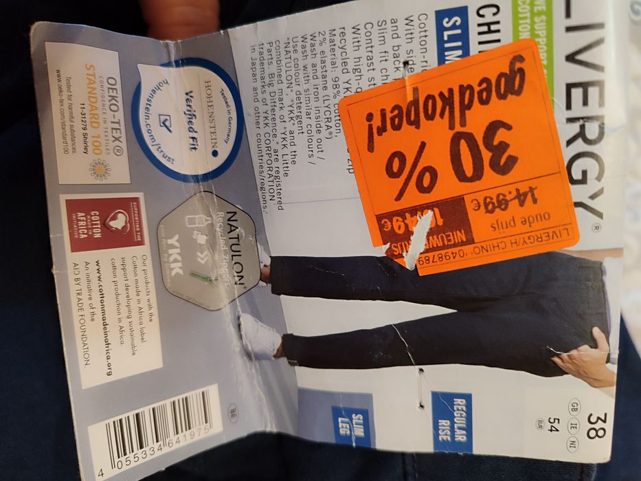 Брюки Chino штани Livergy євро 54 джинси чіноси розмір 38 джинси