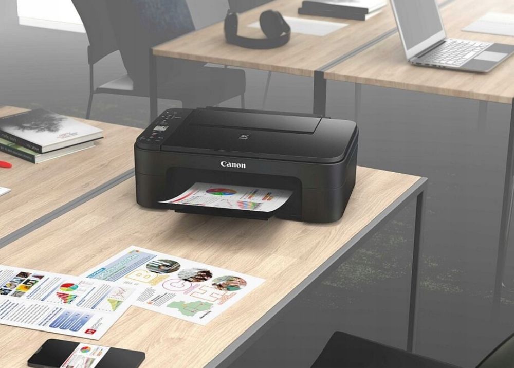 CANON Pixma Drukarka Atramentowa Biurowa Wielofunkcyjna Czarna USB